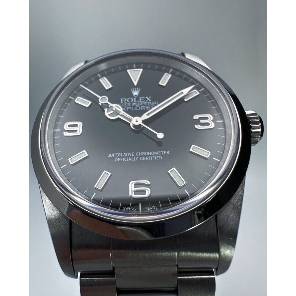 SOLD 36mm 1995 Rolex Explorer 1 14270 Black Dial E S Watches